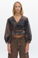 Blusa Holden Washed Brown
