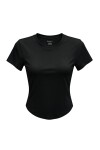 Remera de yoga Negro