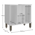 MUEBLE DE BAÑO PARA LAVATORIO 60 CM - BLANCO MUEBLE DE BAÑO PARA LAVATORIO 60 CM - BLANCO
