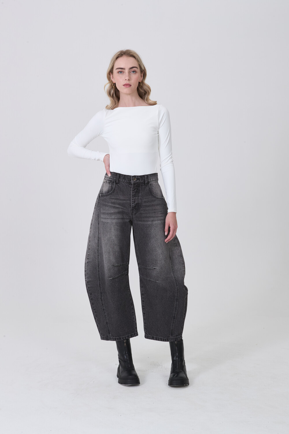 Pantalon Rynara Gris Medio