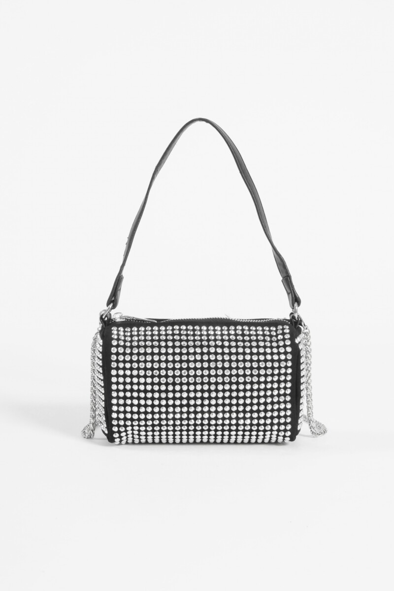 Cartera fiesta asa plateado