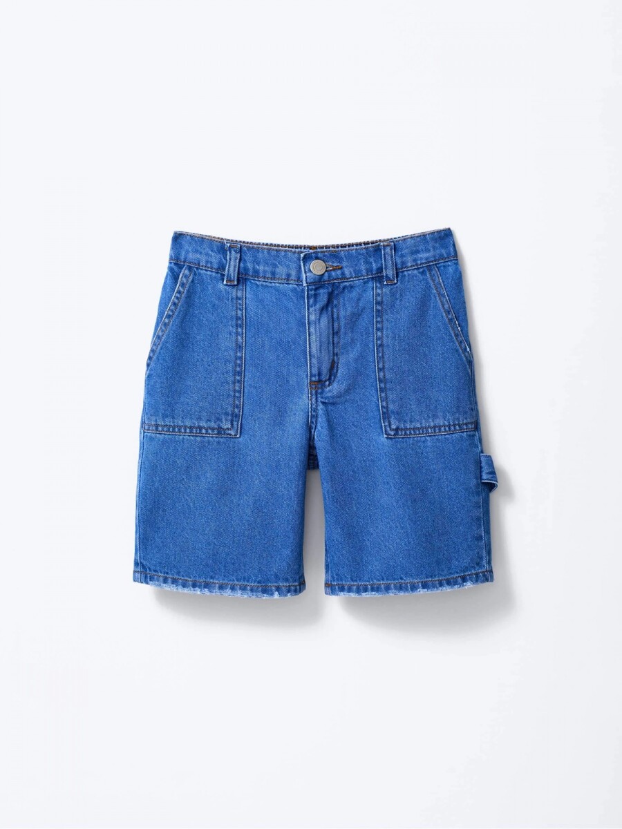BERMUDA INFANTIL - AZUL 