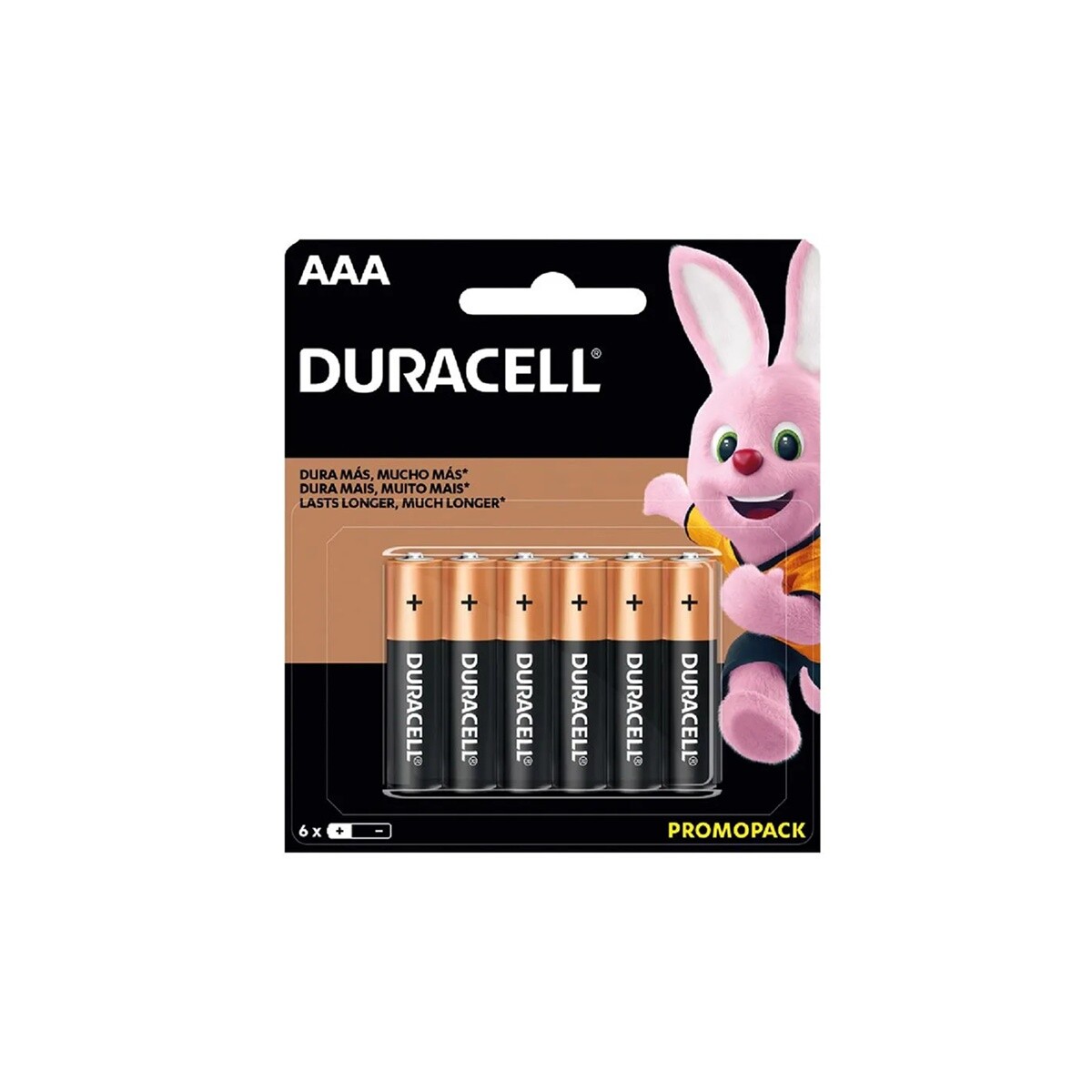 Blister X6 Pila alcalina AAA Duracell 
