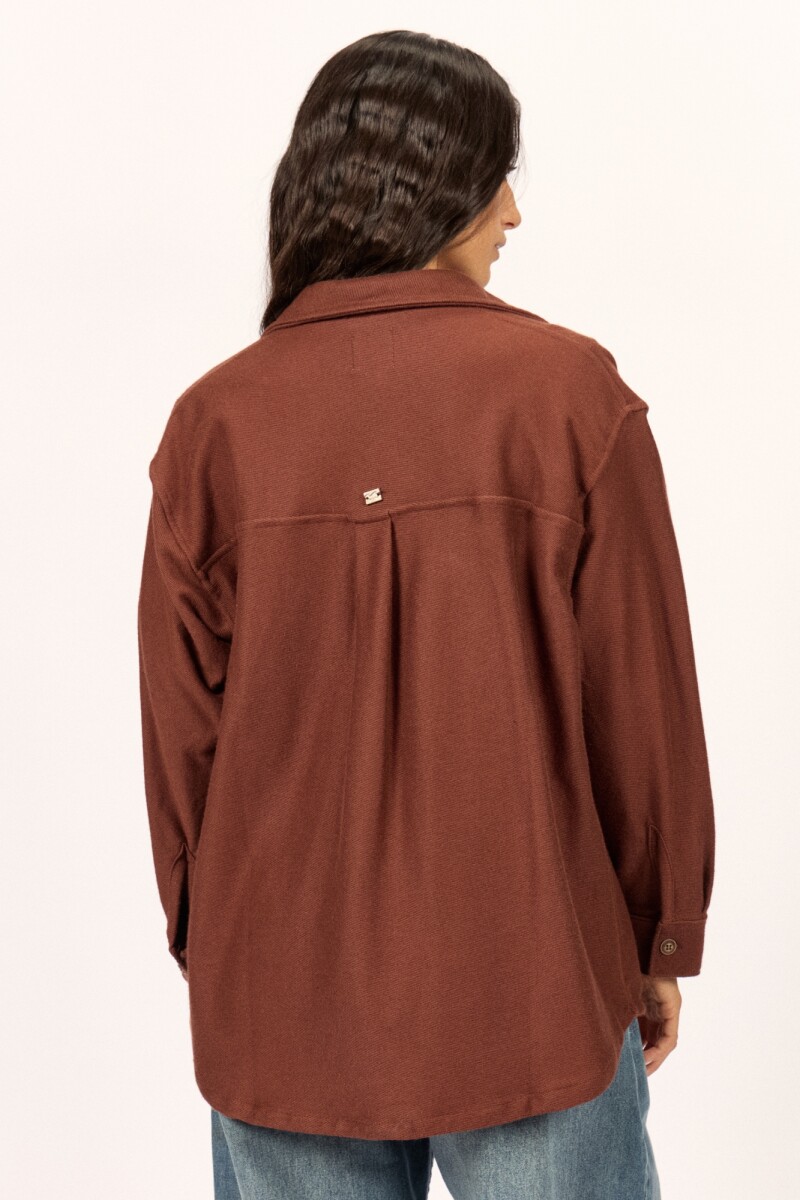 CAMISA THE SUN SHACKET H-marron