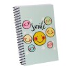 LIBRETA AUGURI ESPIRAL 96 HOJAS TAMAÑO 10 CM X 15 CM TAPA SMILE