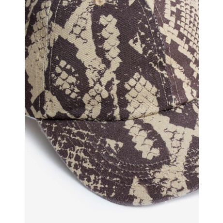Cap Con Estampado Snake Print Estampado Animal Print