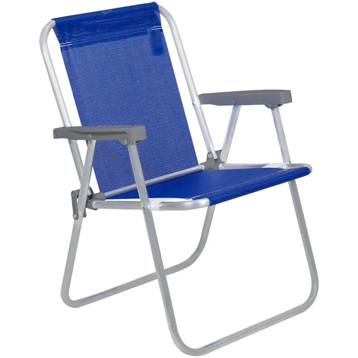 Silla Alta Bel Aluminio Lazy Poliéster De Pvc - AZUL 