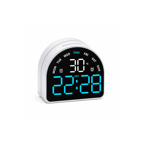 Reloj digital con indicador de temperatura Arco Azul