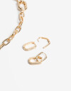 Bijouterie Set Sets temáticos Set De Aros Y Collar Intercambiables - Dorado