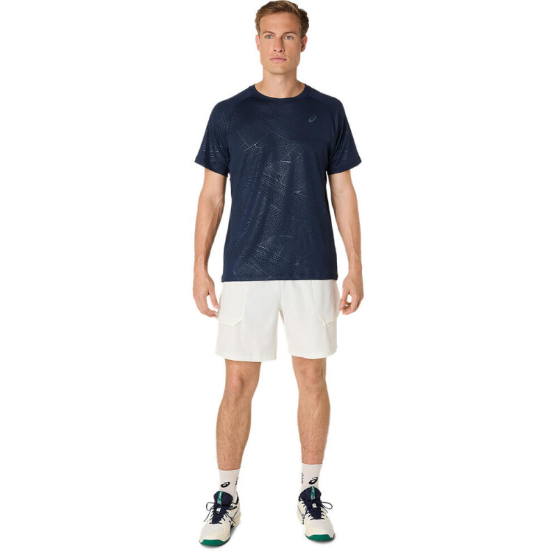 Polo Tenis Game All Over Print Ss Top Hombre Midnight