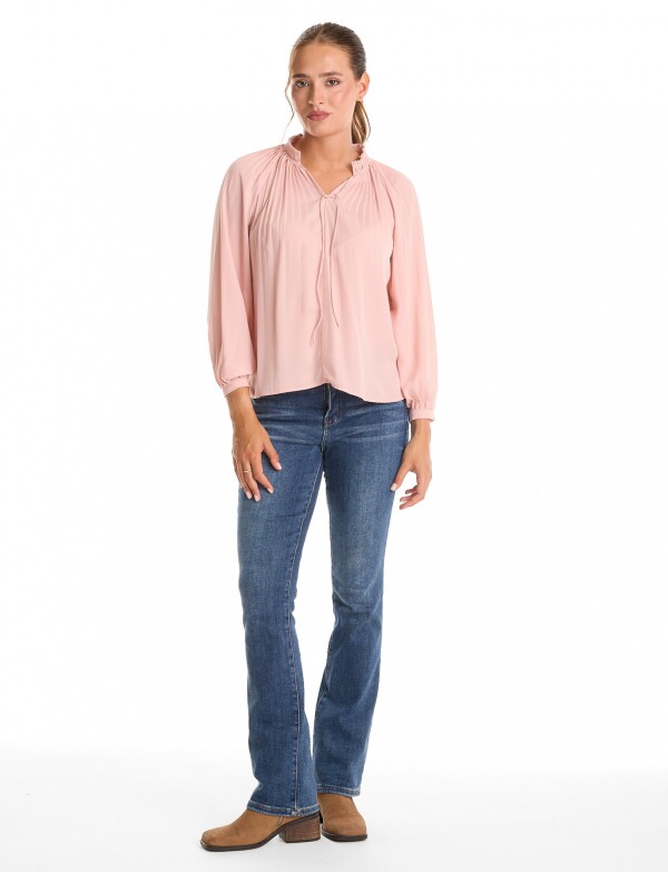 Blusa Plisada ROSA