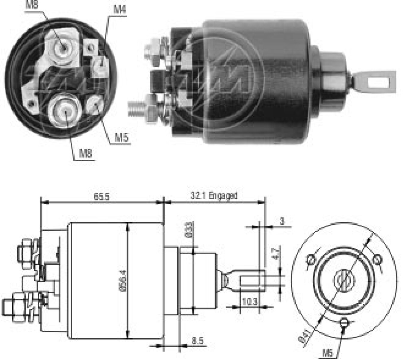 AUTOMATICO DE ARRANQUE - FORD CORCEL FIAT UNO N IK.739 ZM 