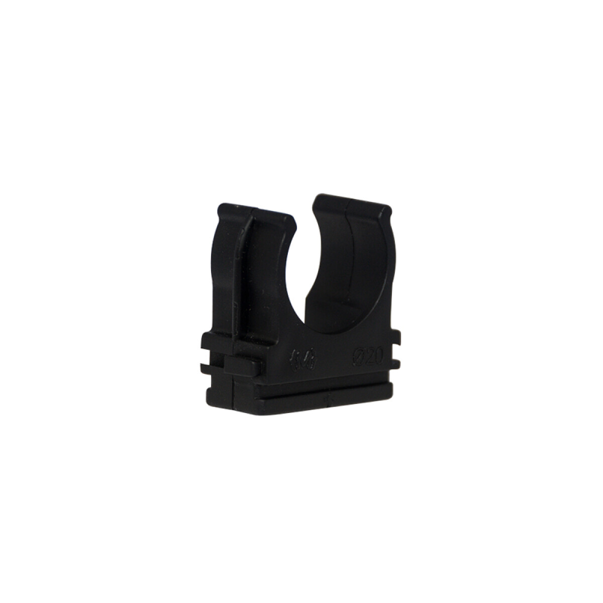 Clip para sujetar caño de 25mm negro - C36206 