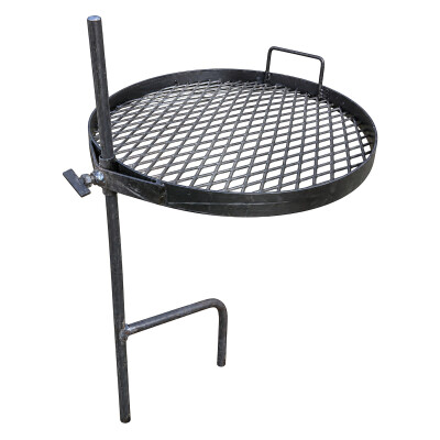 Parrilla portátil Flama de 48 cm con giro 360° y altura regulable Parrilla portátil Flama de 48 cm con giro 360° y altura regulable