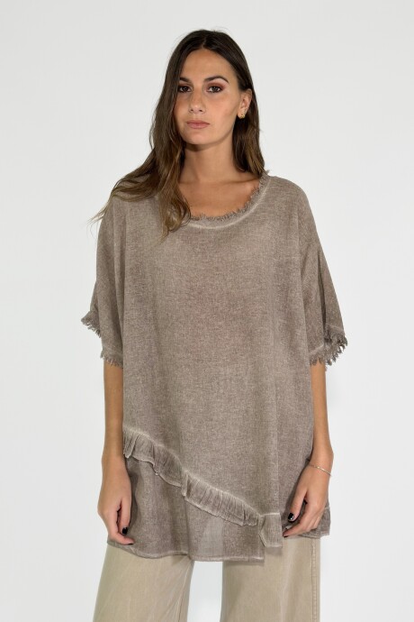 BLUSA ANGHIARI Vison