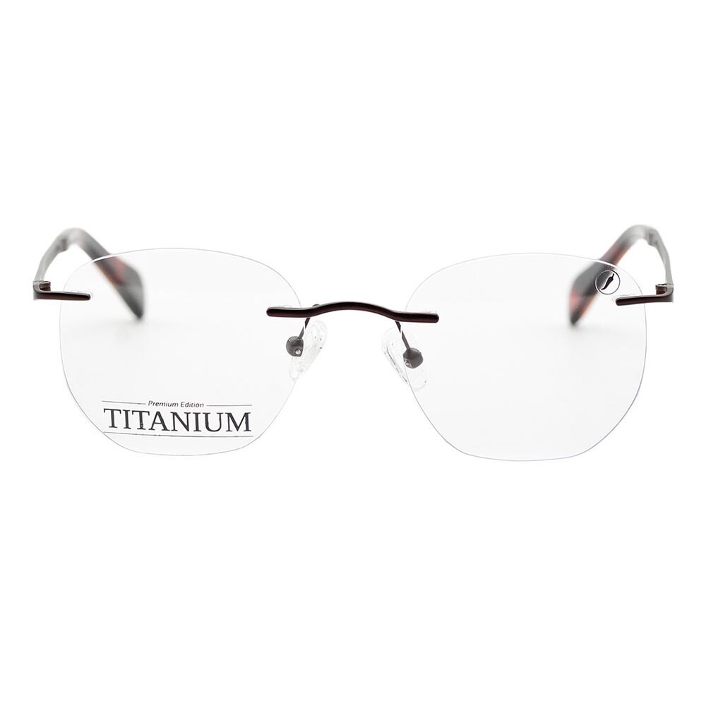 Lentes De Vista Chilli Beans Cuadrado De Titanio Marrón Oscuro/Marrón Oscuro