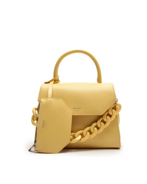 CARTERA AMARILLA CON CADENA AMARILLO