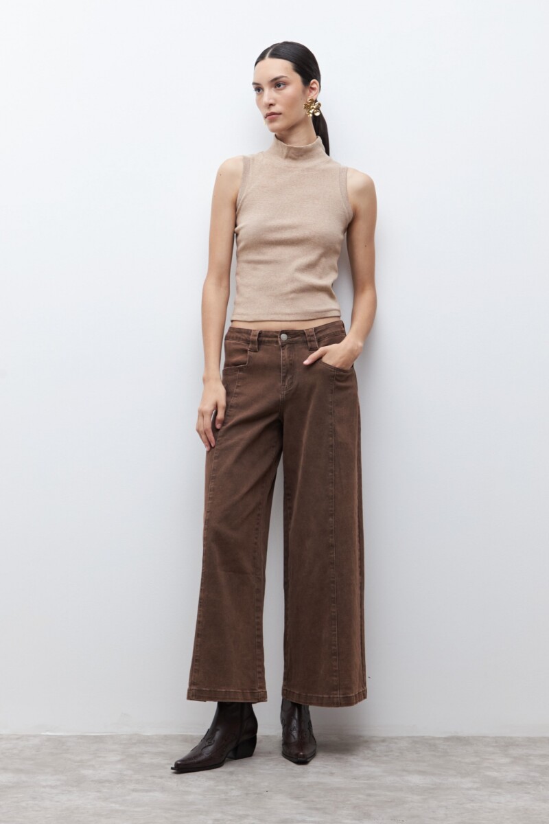 Jean culotte Mavis chocolate