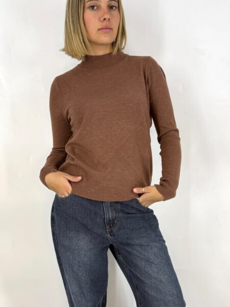 POLERA SLOWLY 8818 MARRON