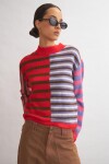Sweater Stripes Marrón, Rojo, Lila