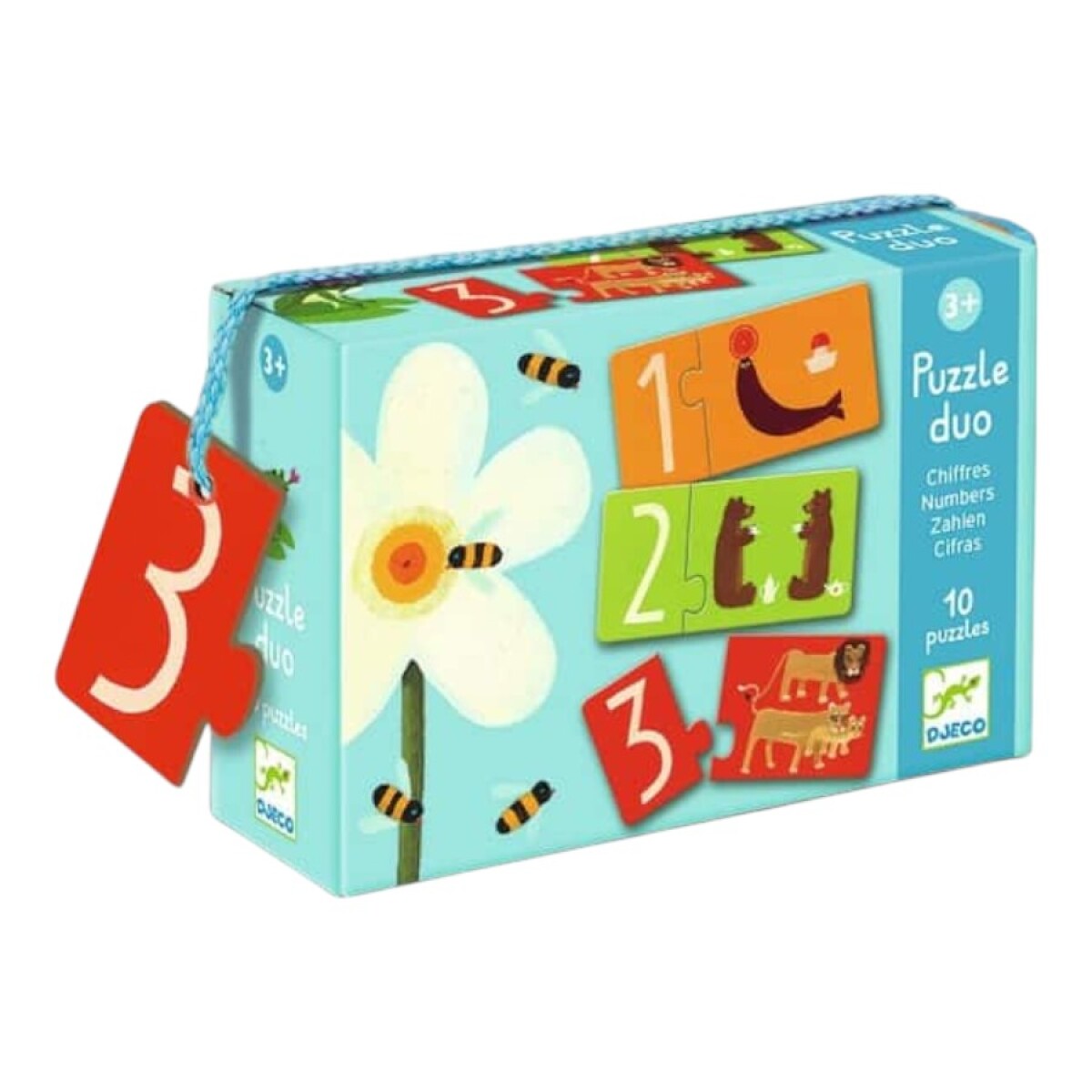 Puzzle Duo Cifras +2 Djeco 