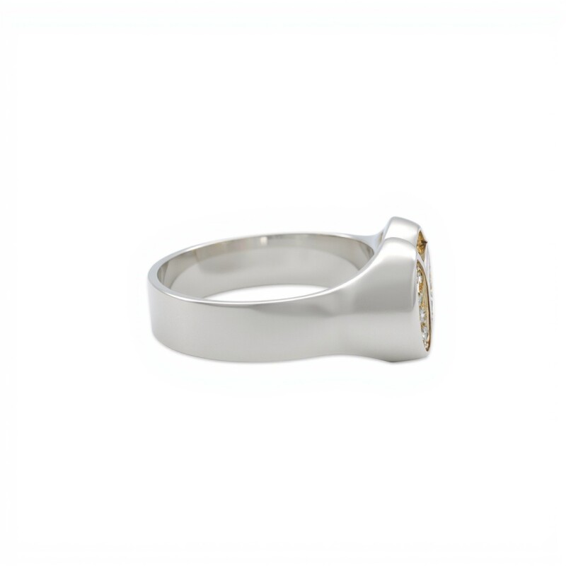 Anillo Profesión Medicina-Plata y Oro-Sin Piedra-AP5007 sinpiedra