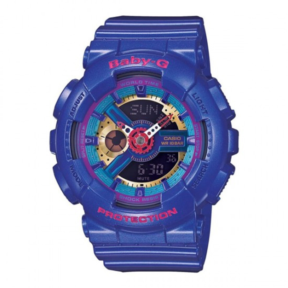 Reloj CASIO BABY-G BA112-2ADR Resina Violeta Esfera 46mm 
