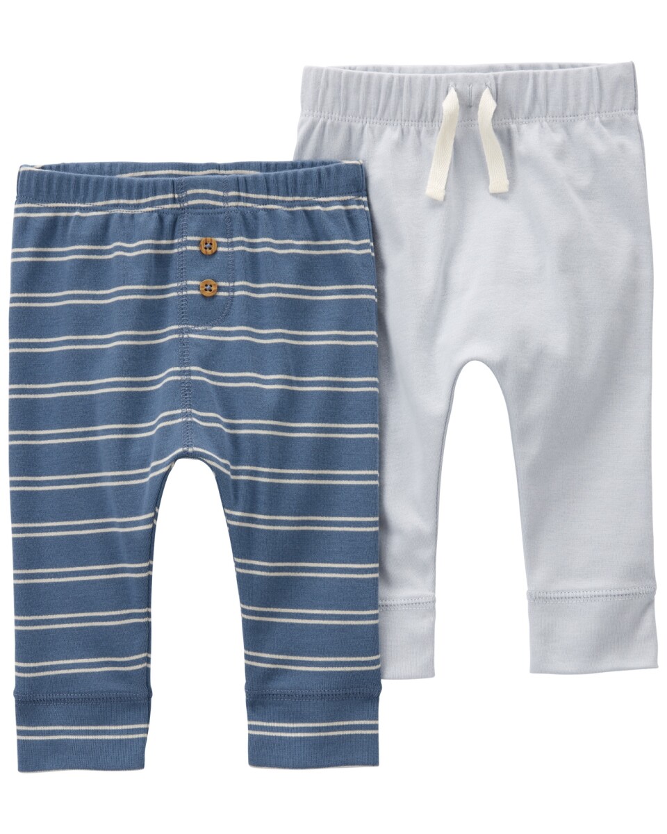 Pack dos pantalones de algodón 