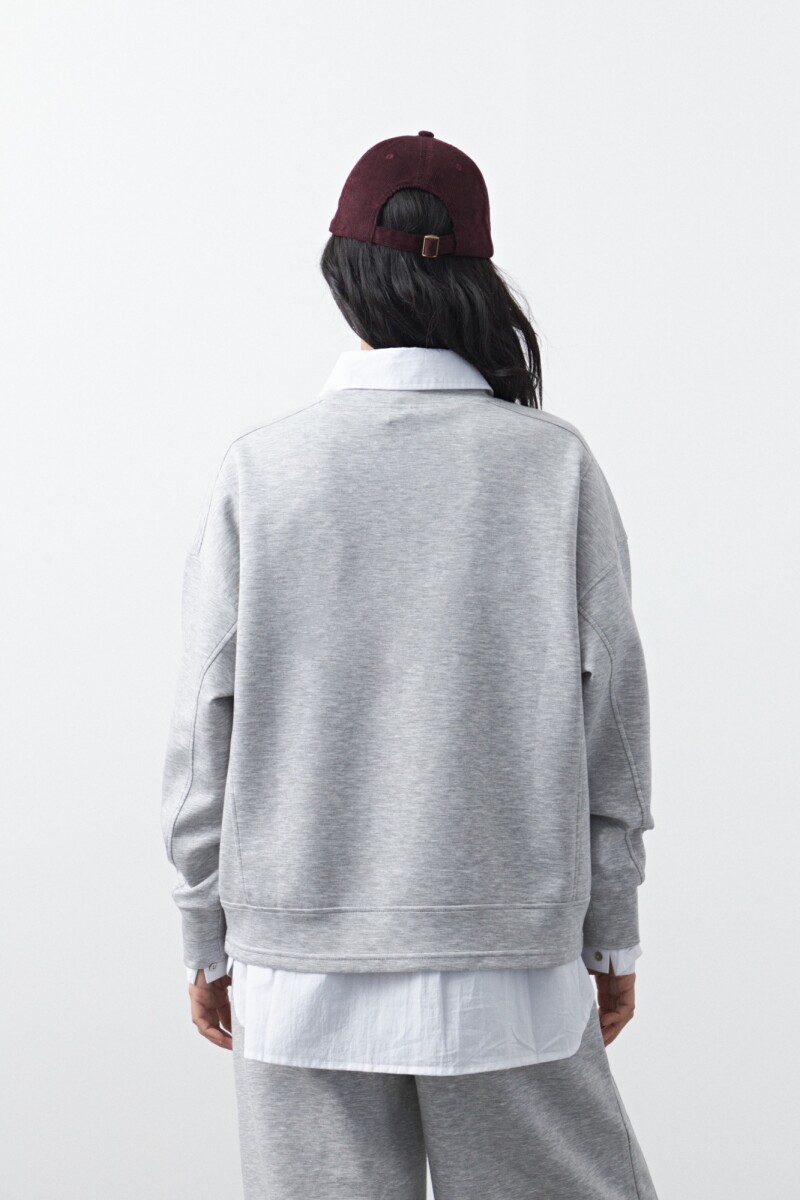 BUZO MERCADER Gris Melange