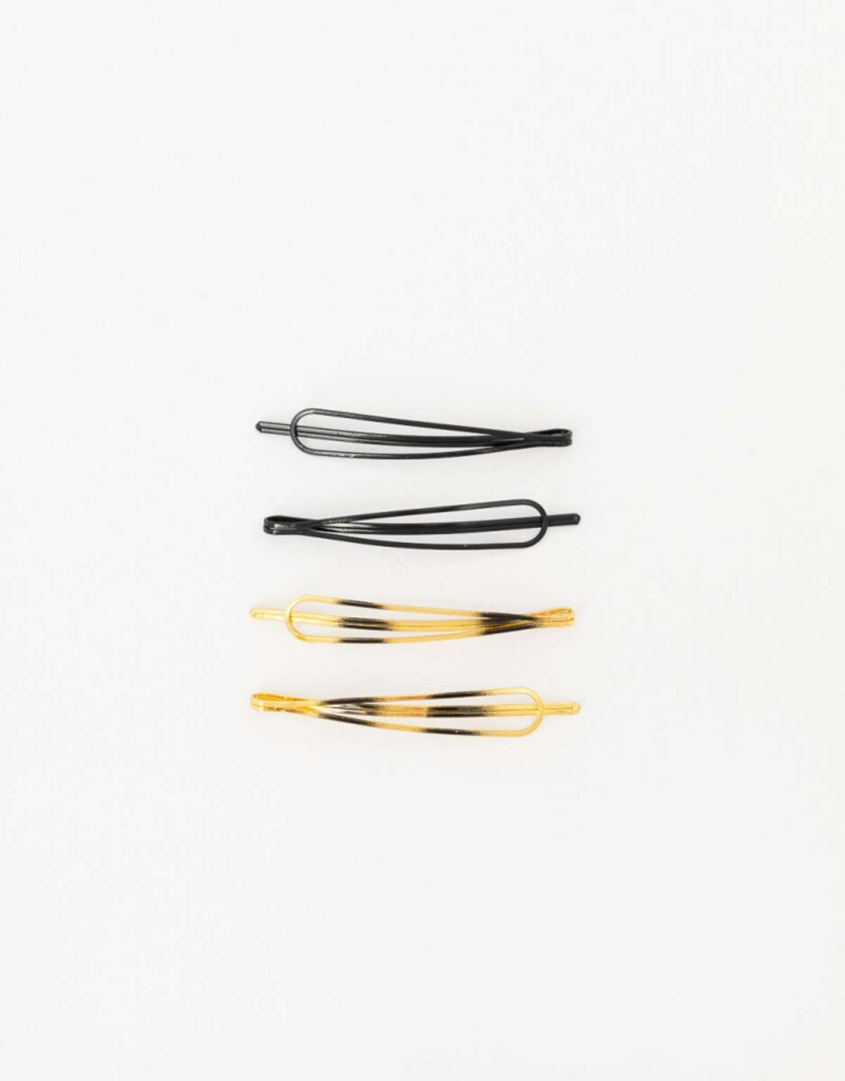 Set De Horquillas Metálicas - Combinacion bicolor 