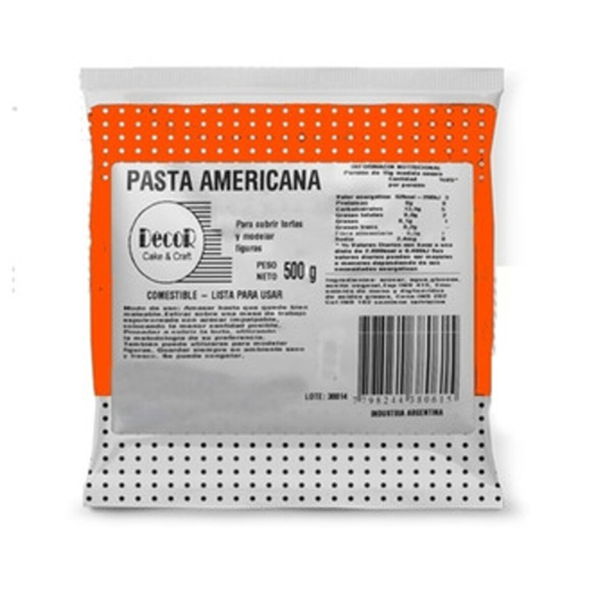 Pasta Americana Naranja - 500 g 