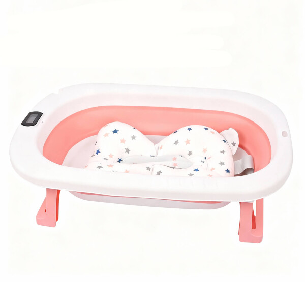 Bañito Plegable Cambiador Baño Con Sensor Temperatura Bañera Bebes Ducha Banito Imback Color Rosa Bañito Plegable Cambiador Baño Con Sensor Temperatura Bañera Bebes Ducha Banito Imback Color Rosa