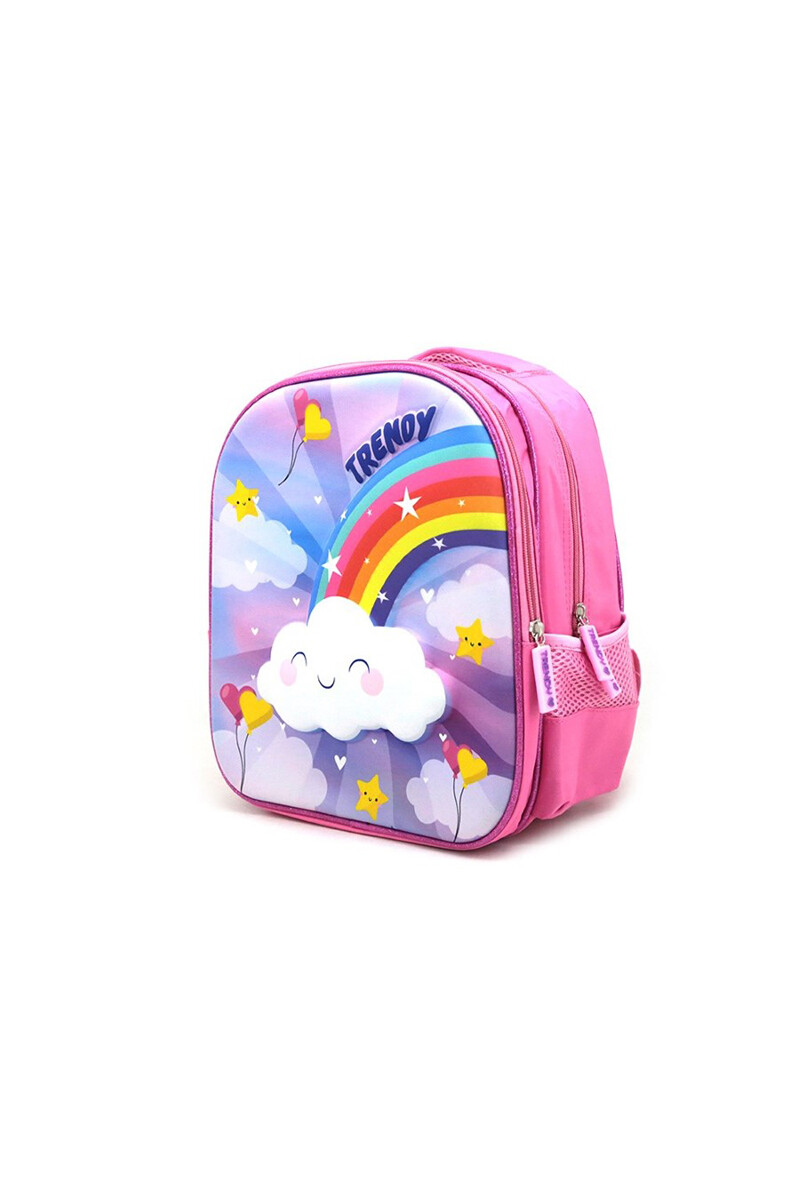 Mochila 3D arcoíris Rosado
