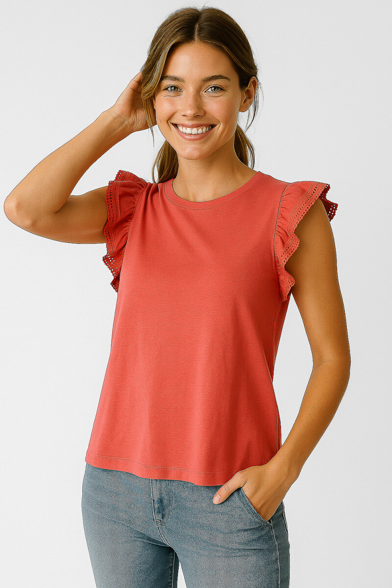 Remera Dita - Coral 