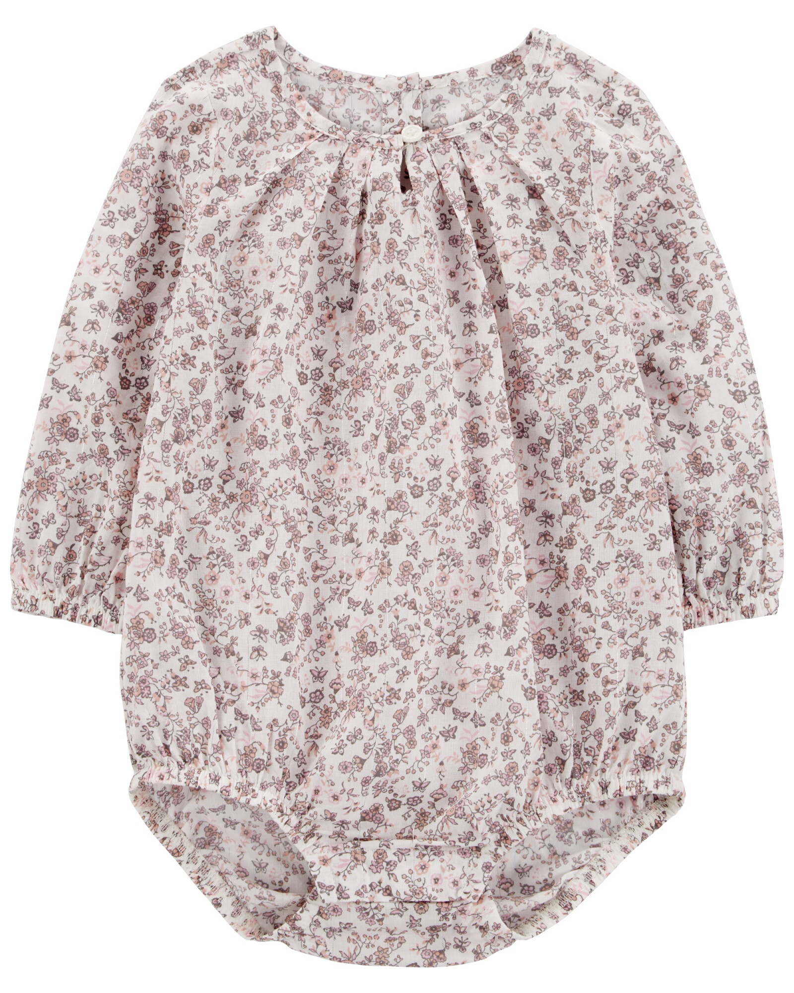 Body bombachudo de algodón, diseño floral Body bombachudo de algodón, diseño floral