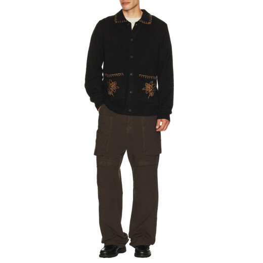 Buzo Rhythm Whip Stitch Button Up - Negro Buzo Rhythm Whip Stitch Button Up - Negro