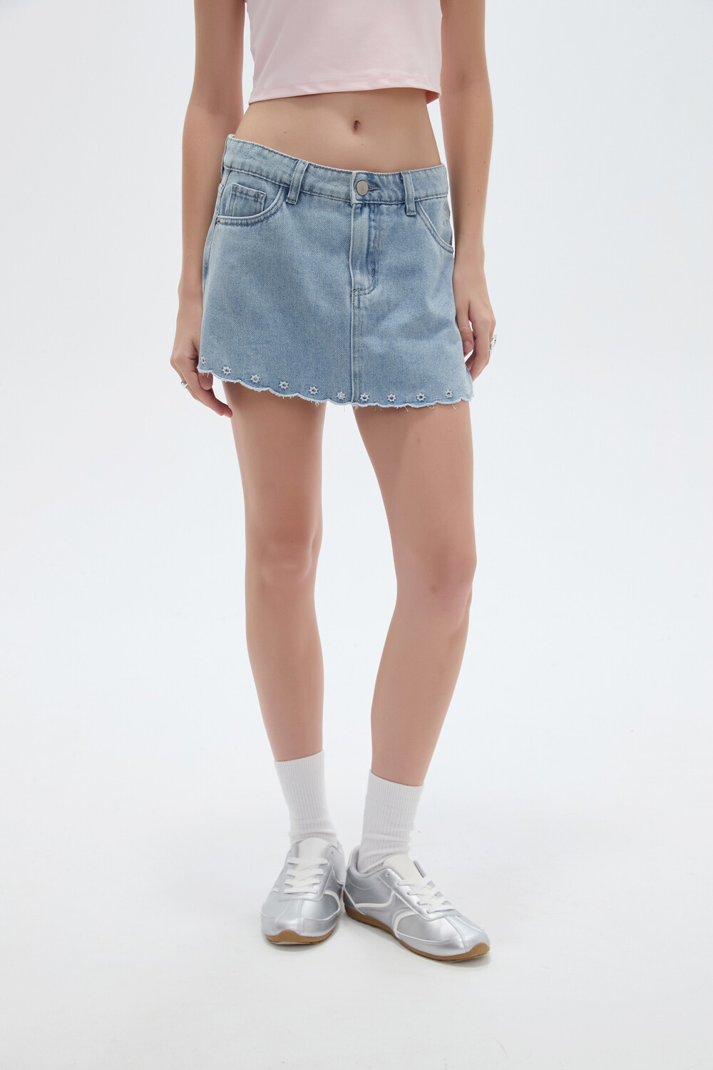 Short Pollera Vaskar Celeste
