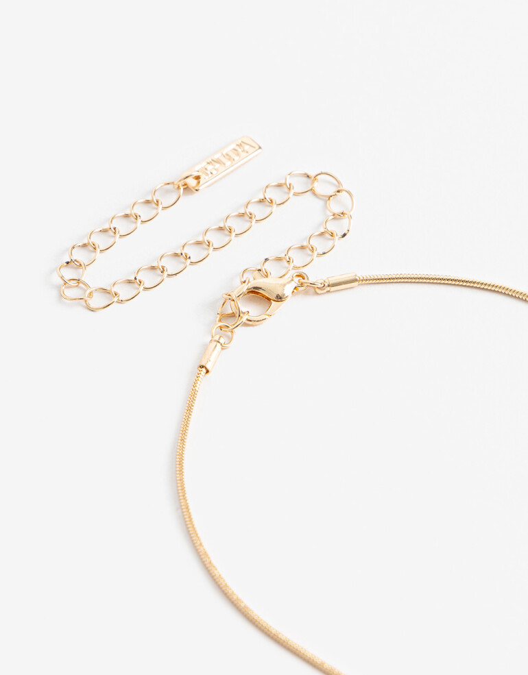 Cadena Corta con Dije Color Cadena Con Dije Limón - Dorado