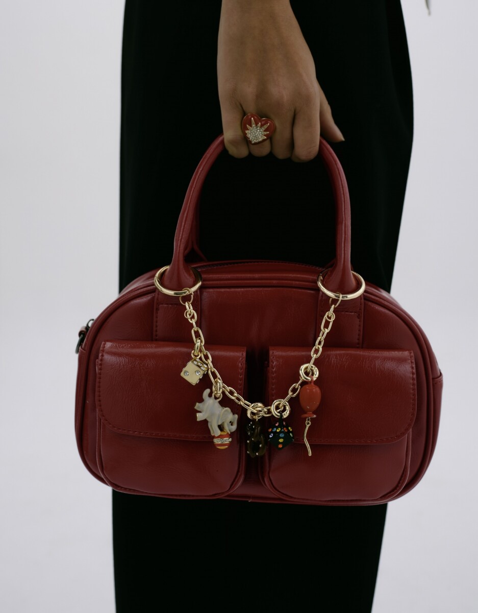 Cartera Bowling Con Bolsillos 