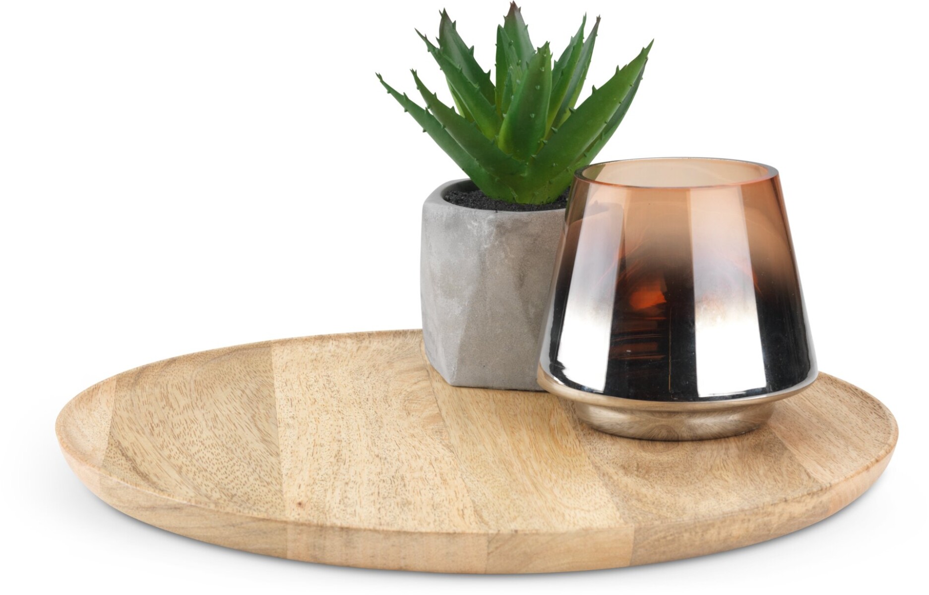 Bandeja decorativa GERNER Ø30cm madera 