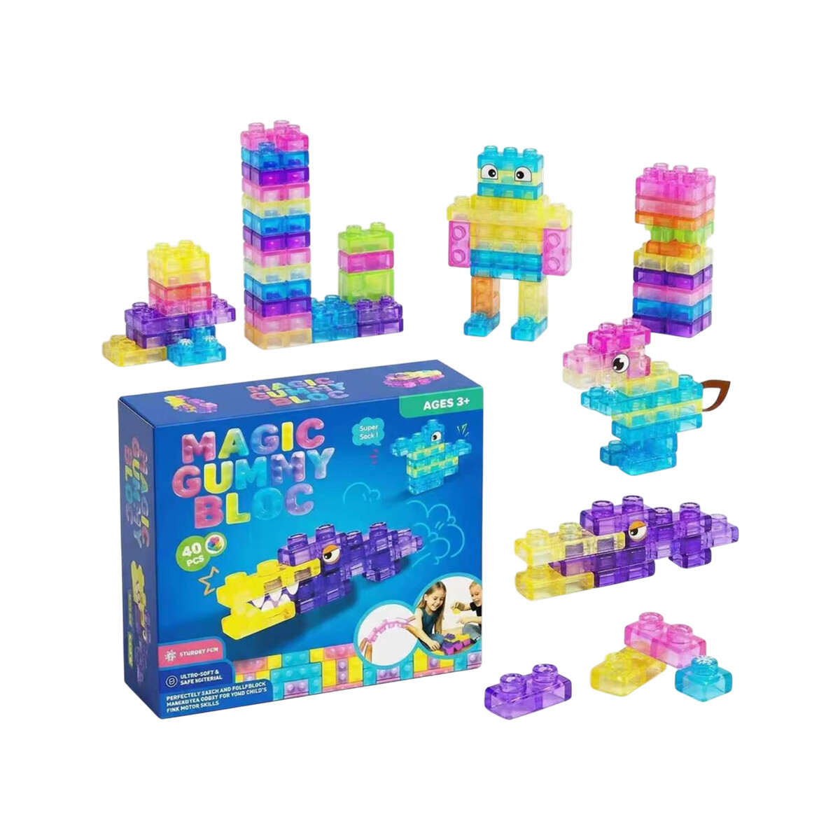 Juego de bloques de silicona 