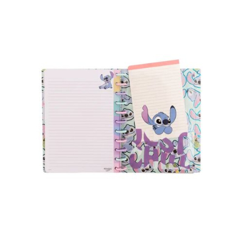 Cuaderno Mooving Loop Con Discos Stitch - Tamaño Carta Cuaderno Mooving Loop Con Discos Stitch - Tamaño Carta