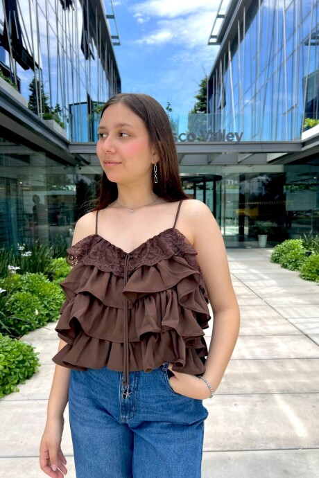 Blusa Aitana Marrón