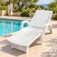 Reposera para piscina con posiciones BLANCO
