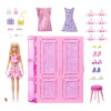 Barbie Dream Closet con muñeca de moda, ropa y accesorios, 91 cm de ancho Barbie Dream Closet con muñeca de moda, ropa y accesorios, 91 cm de ancho