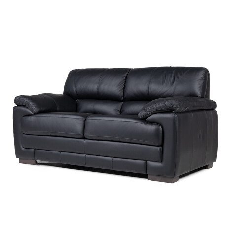 Sofá Oxford - Cuero Básico - 2 cuerpos Negro - (Preventa)
