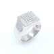 Anillo en oro 18k blanco con brillantes Anillo en oro 18k blanco con brillantes