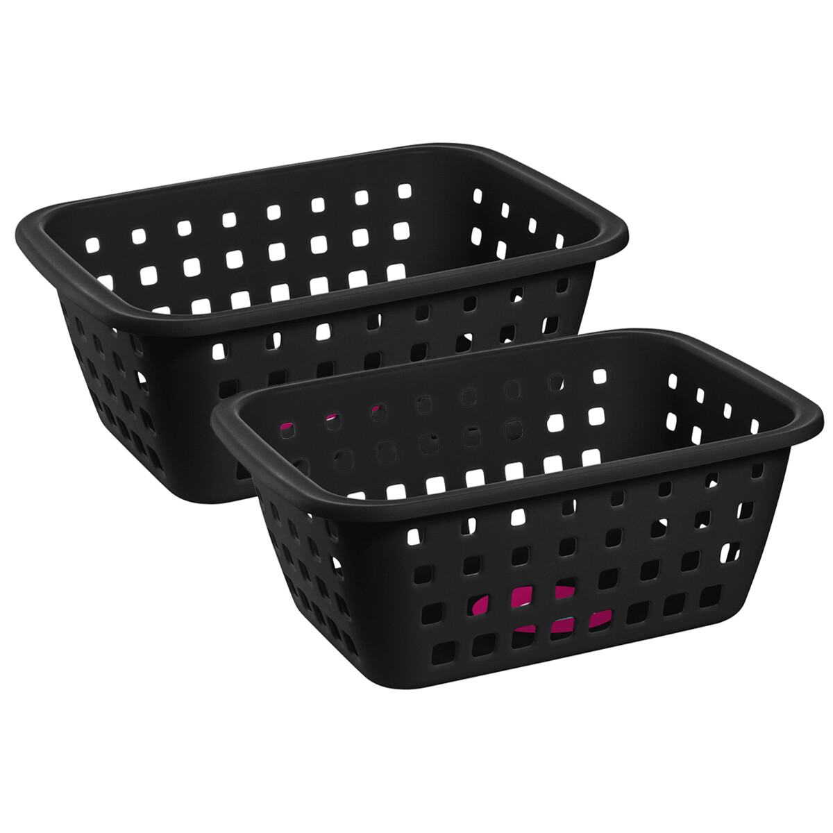 Set x2 Cesto mediano 3 lts - NEGRO 