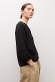Blusa plumeti escote V negro