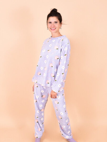 PIJAMA SET HIBISCO LILA